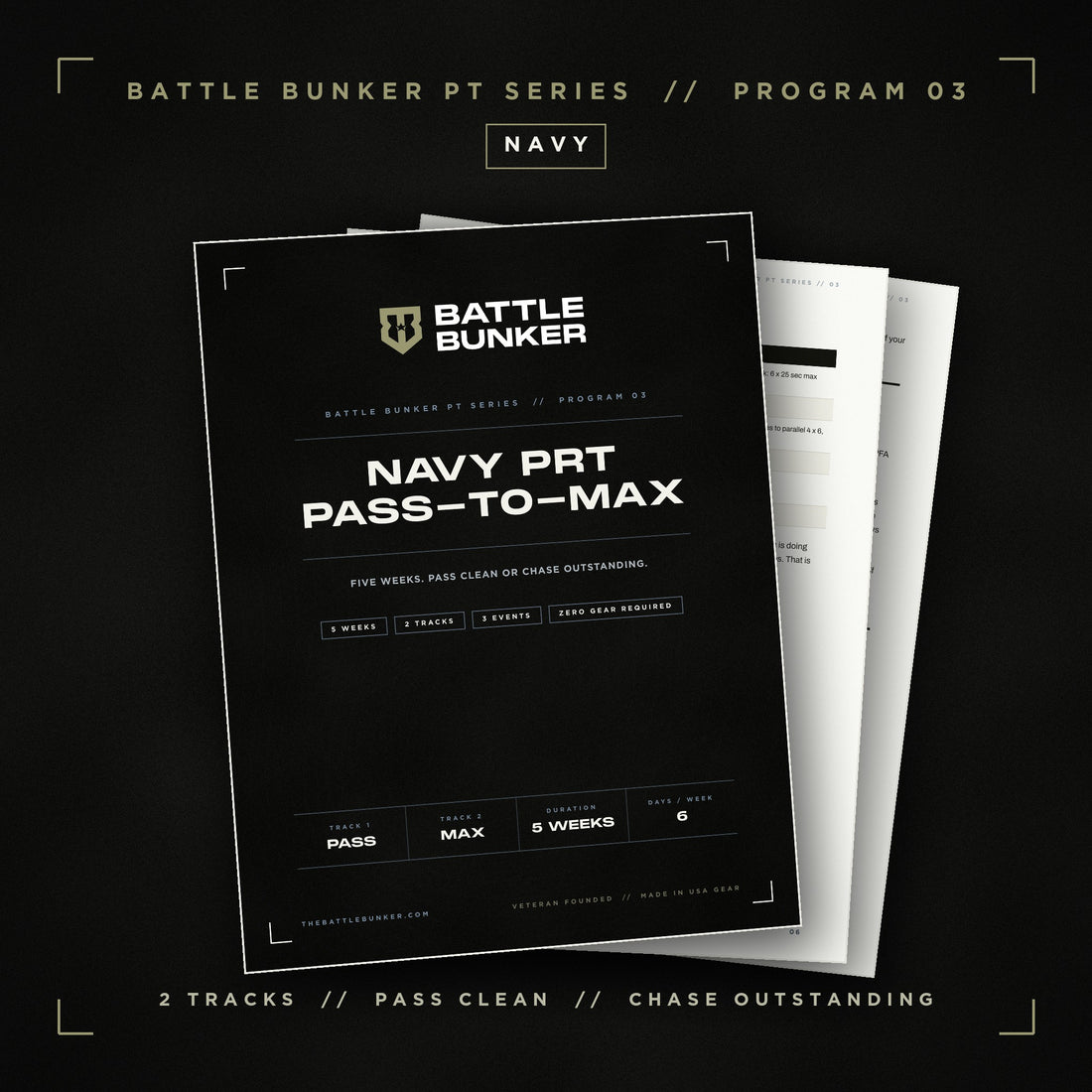 Navy PRT Pass-to-Max | 5-Week Training Program (Digital Download)