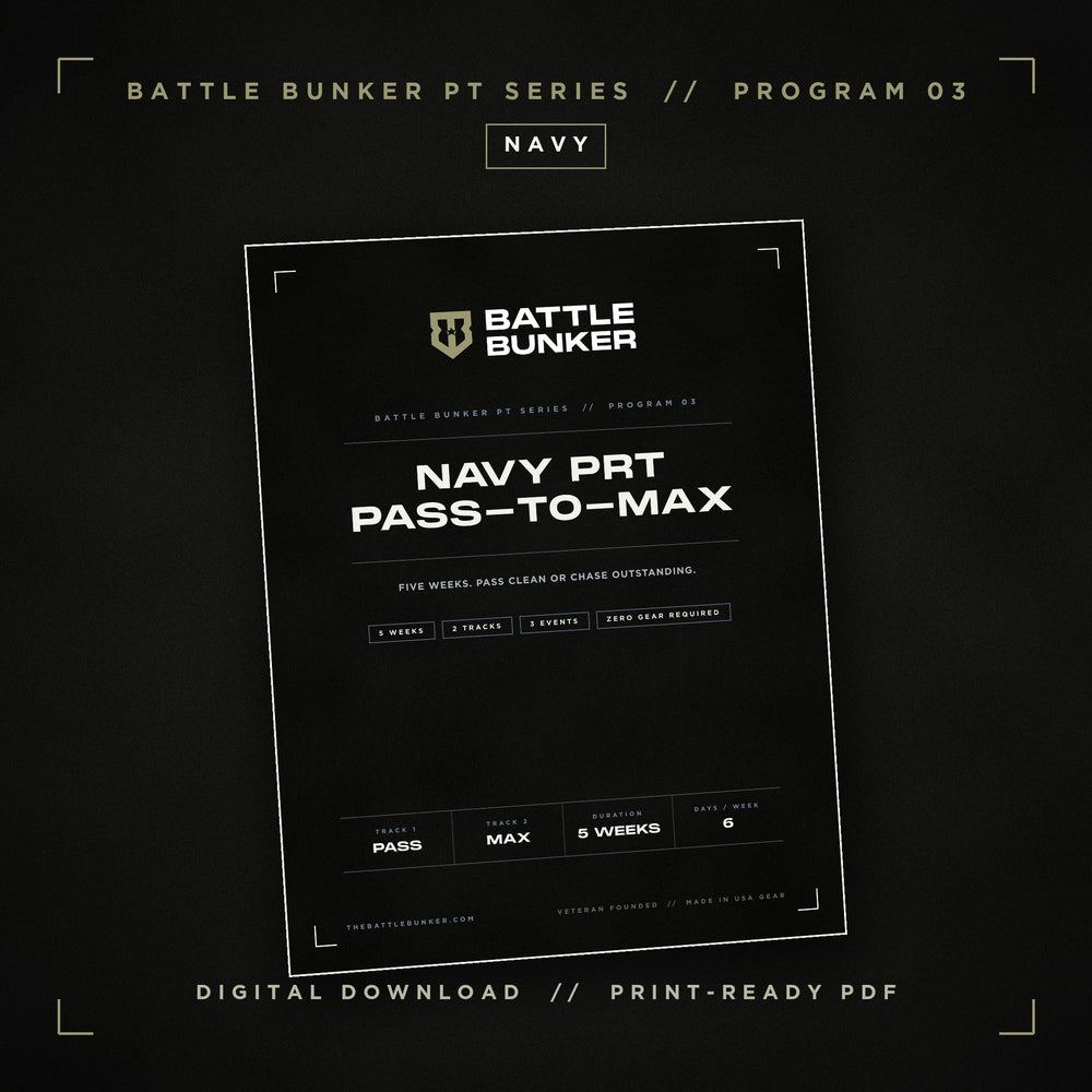 Inside the Navy PRT Pass-to-Max | 5-Week Training Program (Digital Download) program
