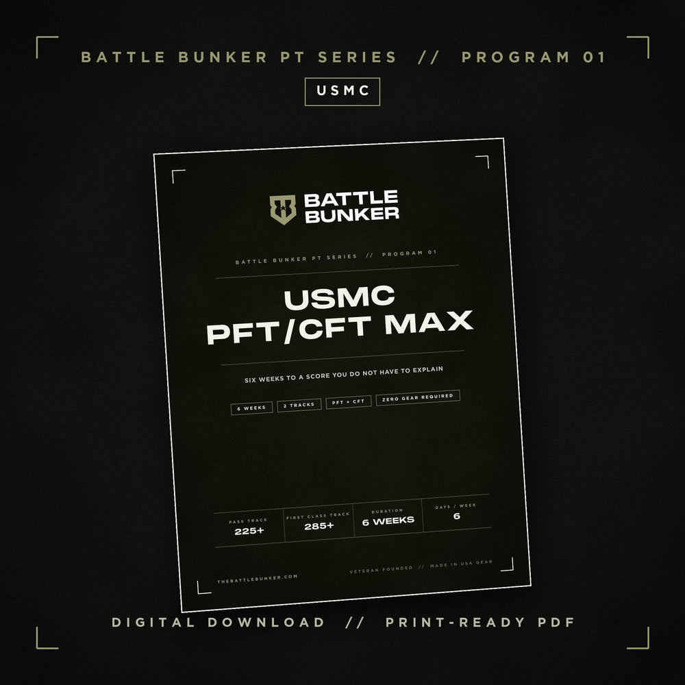 Inside the USMC PFT/CFT Max | 6-Week Training Program (Digital Download) program
