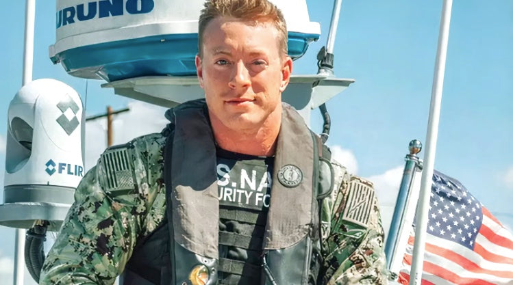 Austen Alexander during his service with US Navy Security Forces