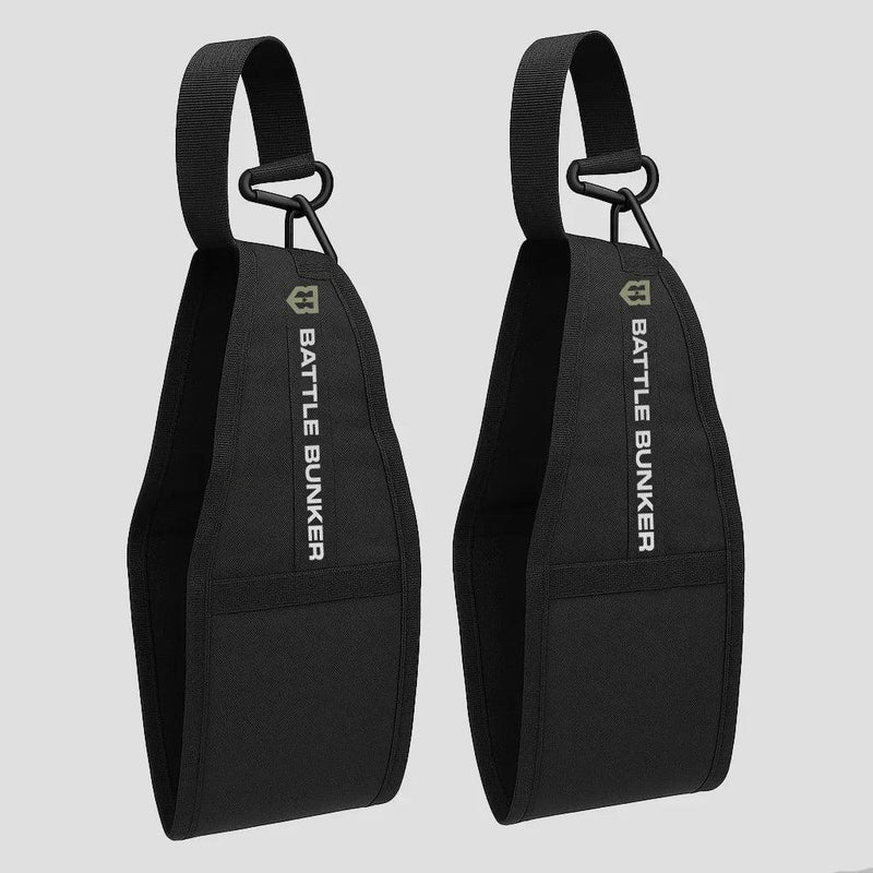Battle Bunker hanging ab straps for core training