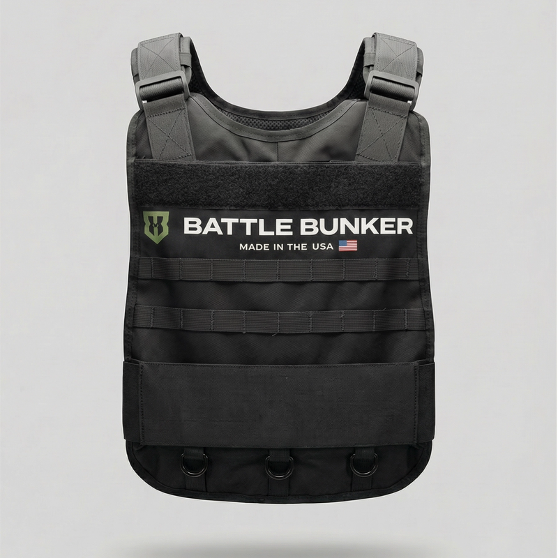Battle Bunker Hybrid Weight Vest MK2 back view