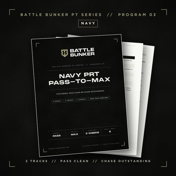 Navy PRT Pass-to-Max | 5-Week Training Program (Digital Download)