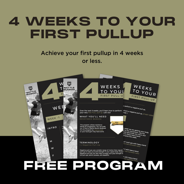 4 Weeks to Your First Pull-Up Program (Free Download) | Battle Bunker