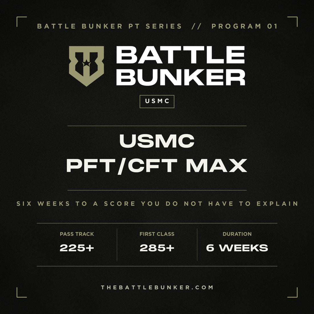 USMC PFT/CFT Max | 6-Week Training Program (Digital Download)