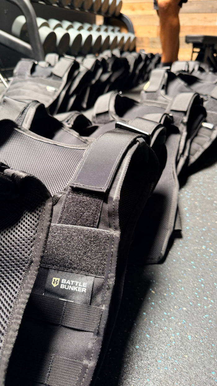 Vests built and inspected before a bulk unit order ships