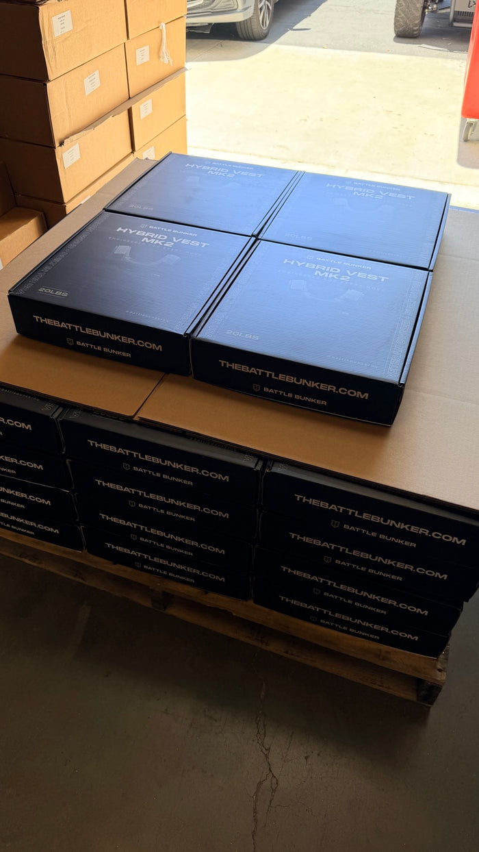 Boxed and palletized for delivery to the unit