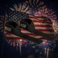 July 4th 1080 - Battle Straps Lifting Straps flag fireworks