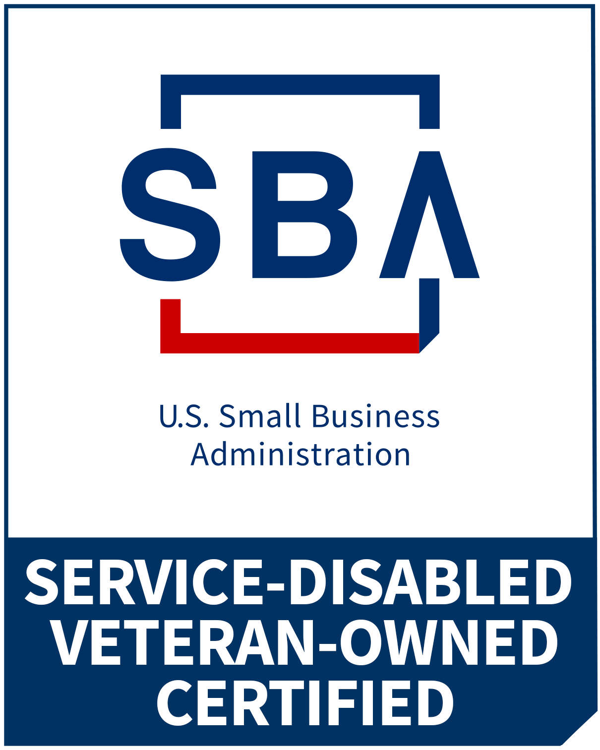 SBA certified Service-Disabled Veteran-Owned Small Business
